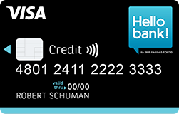 Hello Bank carte crédit